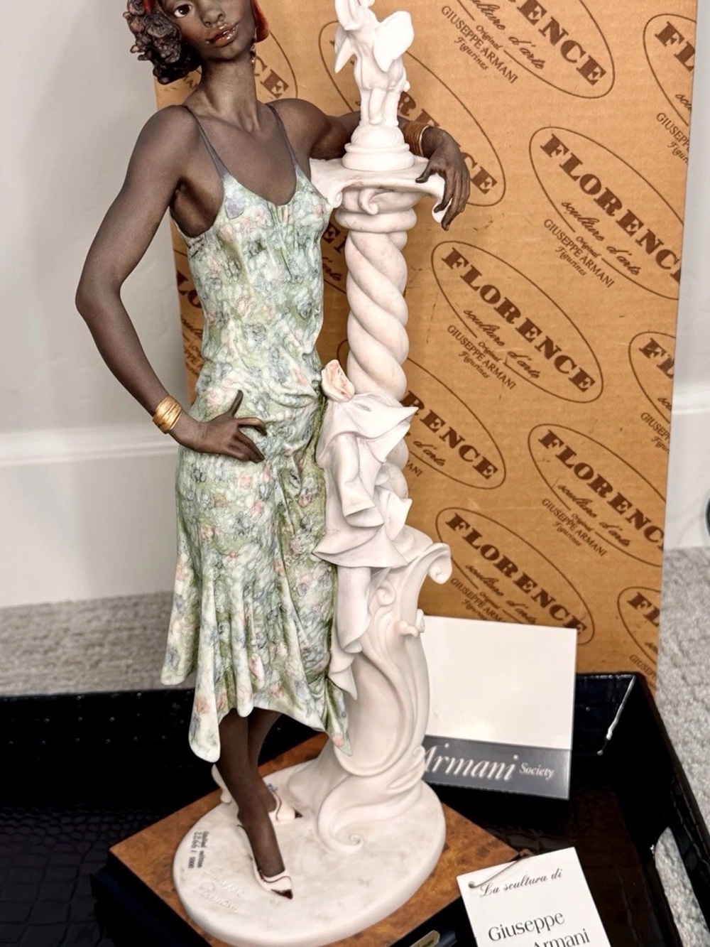 Limited Edition Giuseppe Armani Mahogany 17” My Fair Lady 2266/5000 Statue 0194F
